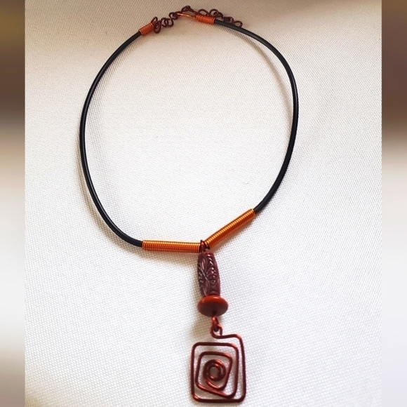 Unisex Spiral Design Copper Necklace🌴 - Picture 1 of 4